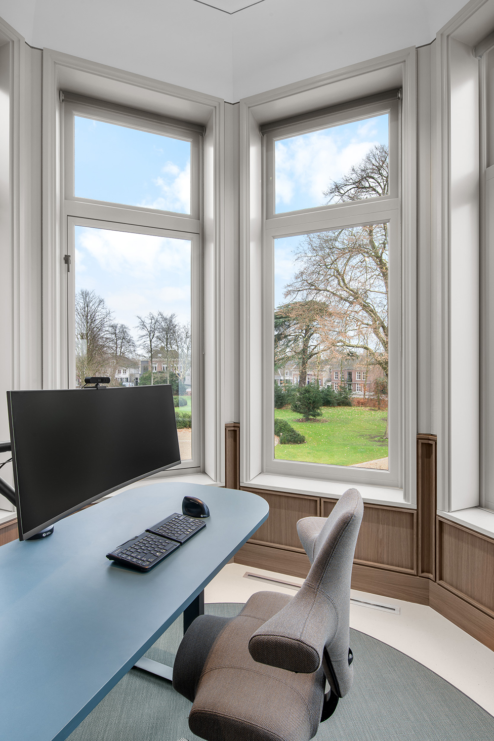 Lambrisering kantoorruimte