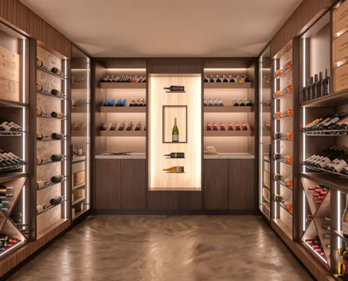 Luxe maatwerk wijnkelder