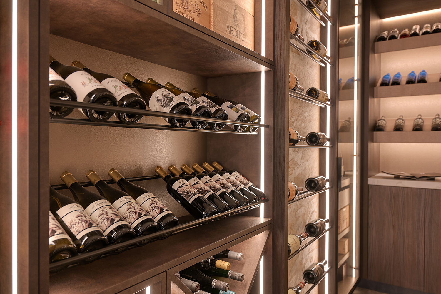Luxe maatwerk wijnkelder Luxe maatwerk wijnkelder